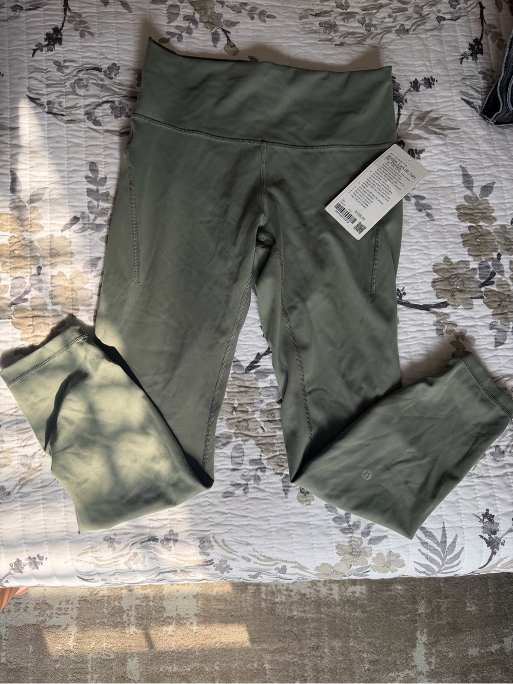lululemon athletica Olive Green High-Rise Leggings with pockets